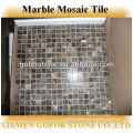 dark emperador brown marble mosaic tile